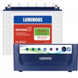 Luminous Eco Volt+1050 Sine Wave Inverter & Luminous Red Charge TT18000 150AH Tall Tubular Battery